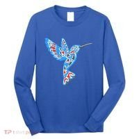 Hummingbird Native American Indian Pacific Northwest Tribal Gift Long Sleeve Shirt thumb 0
