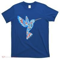 Hummingbird Native American Indian Pacific Northwest Tribal Gift T-Shirt thumb 0