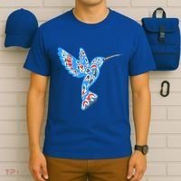 Hummingbird Native American Indian Pacific Northwest Tribal Gift T-Shirt thumb 6