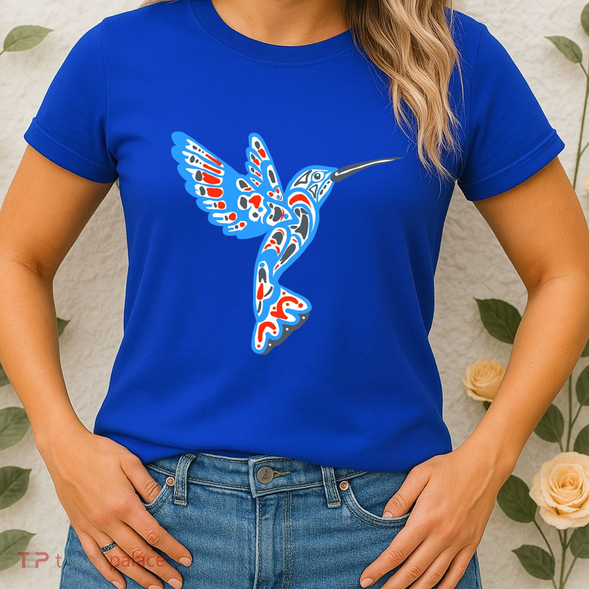 Hummingbird Native American Indian Pacific Northwest Tribal Gift Women's T-Shirt