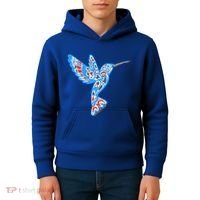 Hummingbird Native American Indian Pacific Northwest Tribal Gift Kids Hoodie thumb 4