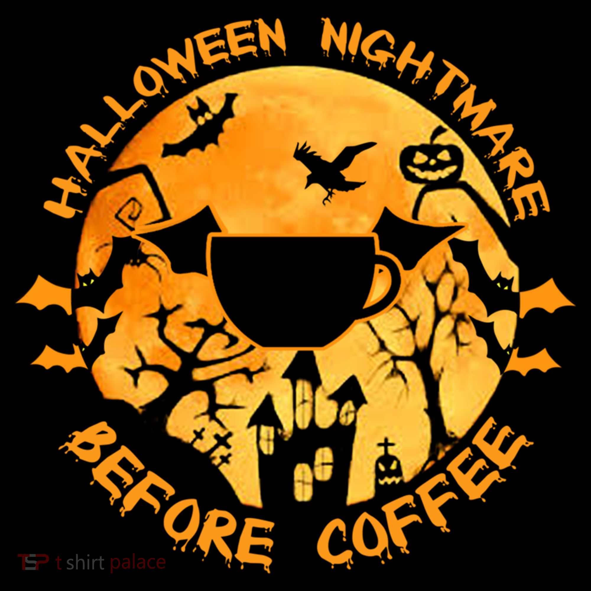 Halloween Nightmare Before Coffee Gift Backpack