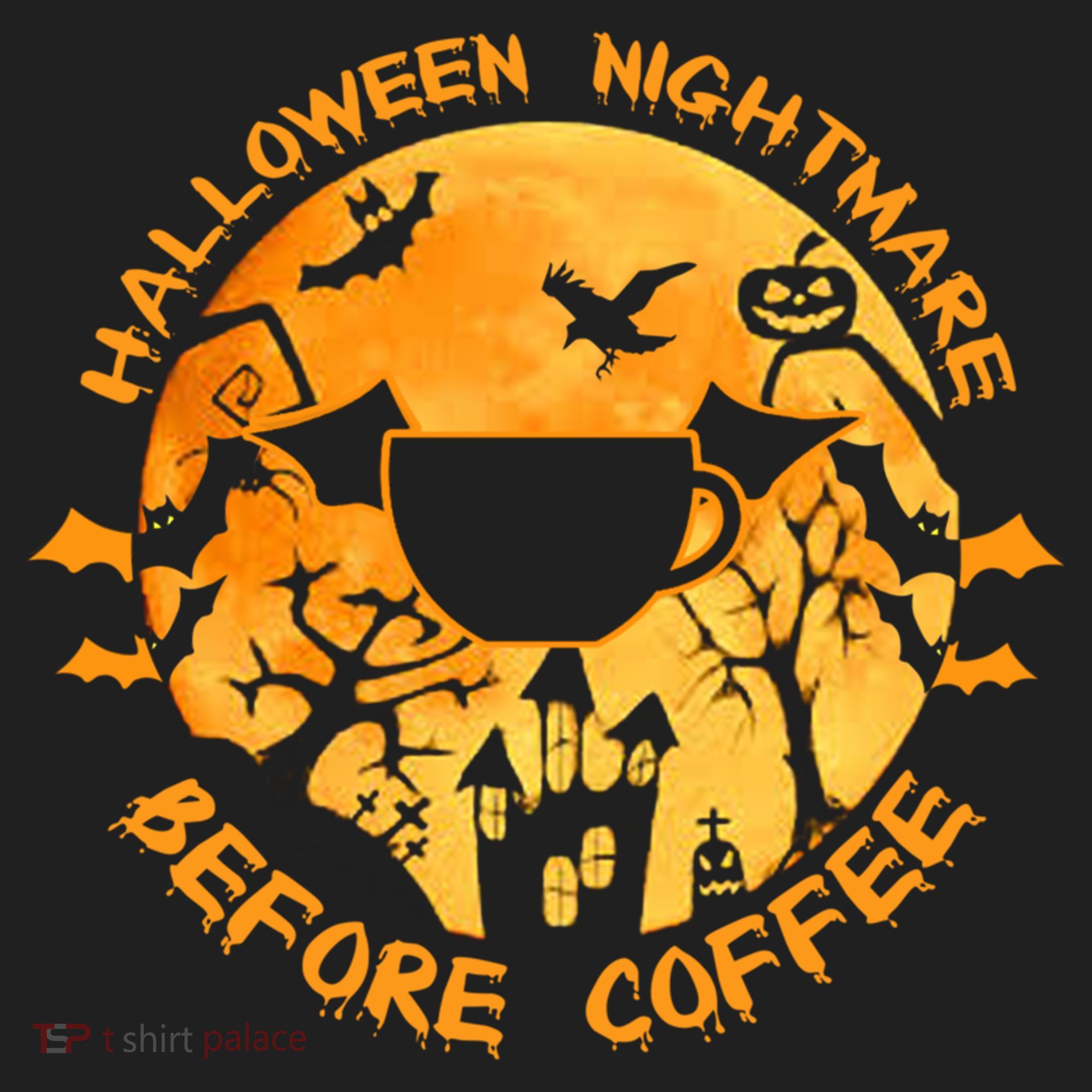Halloween Nightmare Before Coffee Gift Beanie