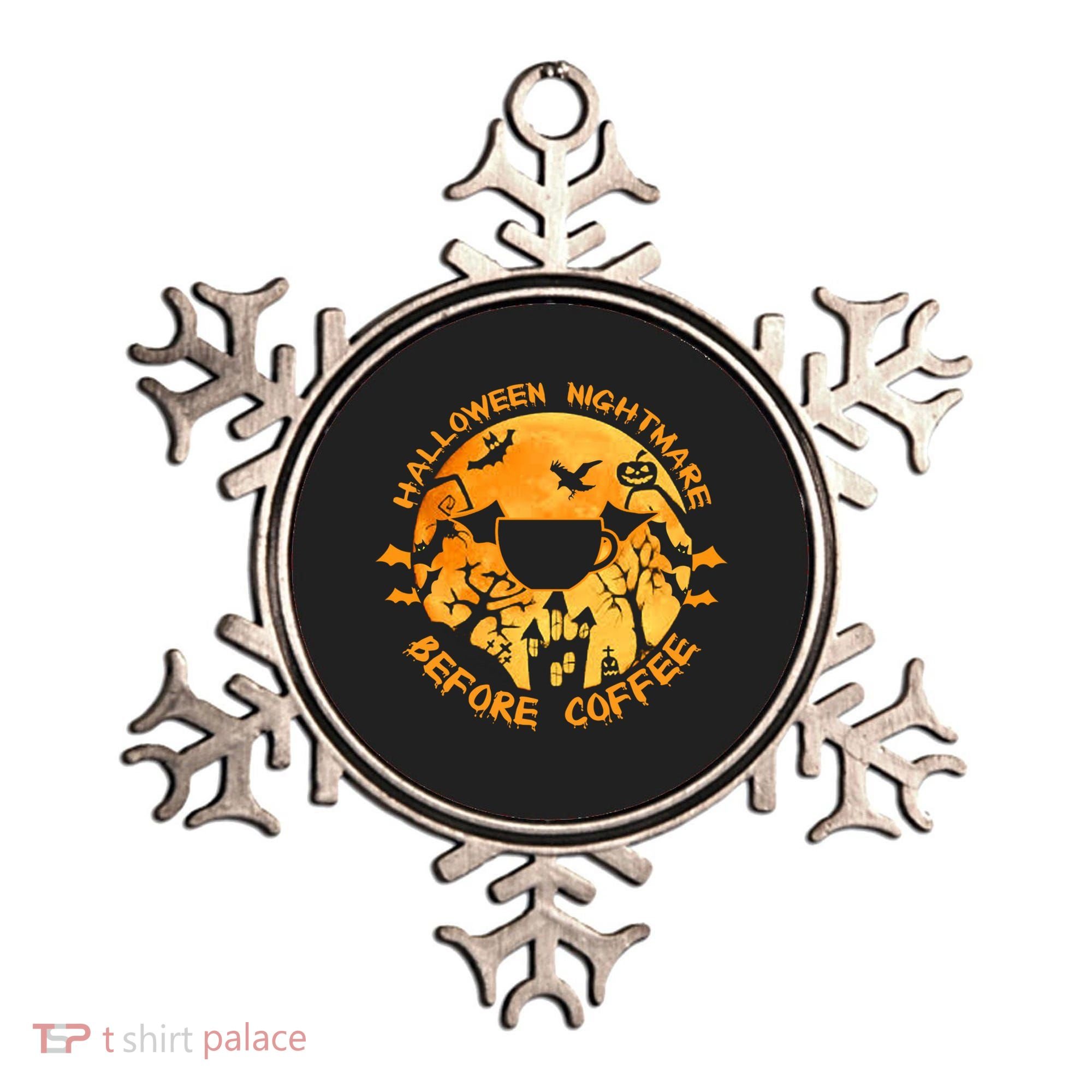 Halloween Nightmare Before Coffee Gift Ornament