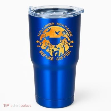 Halloween Nightmare Before Coffee Gift Tumbler