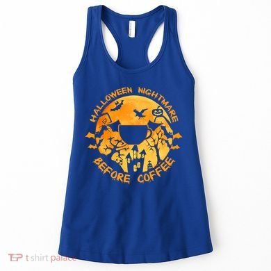 Halloween Nightmare Before Coffee Gift Women's Tank Top