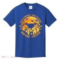 Halloween Nightmare Before Coffee Gift Kids T-Shirt thumb 0