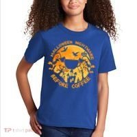 Halloween Nightmare Before Coffee Gift Kids T-Shirt thumb 2