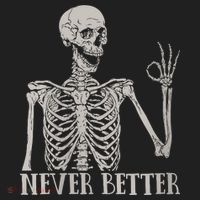 Halloween Never Better Skeleton Funny Skull Women's Sweatshirt thumb 2