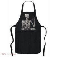 Halloween Never Better Skeleton Funny Skull Apron thumb 0