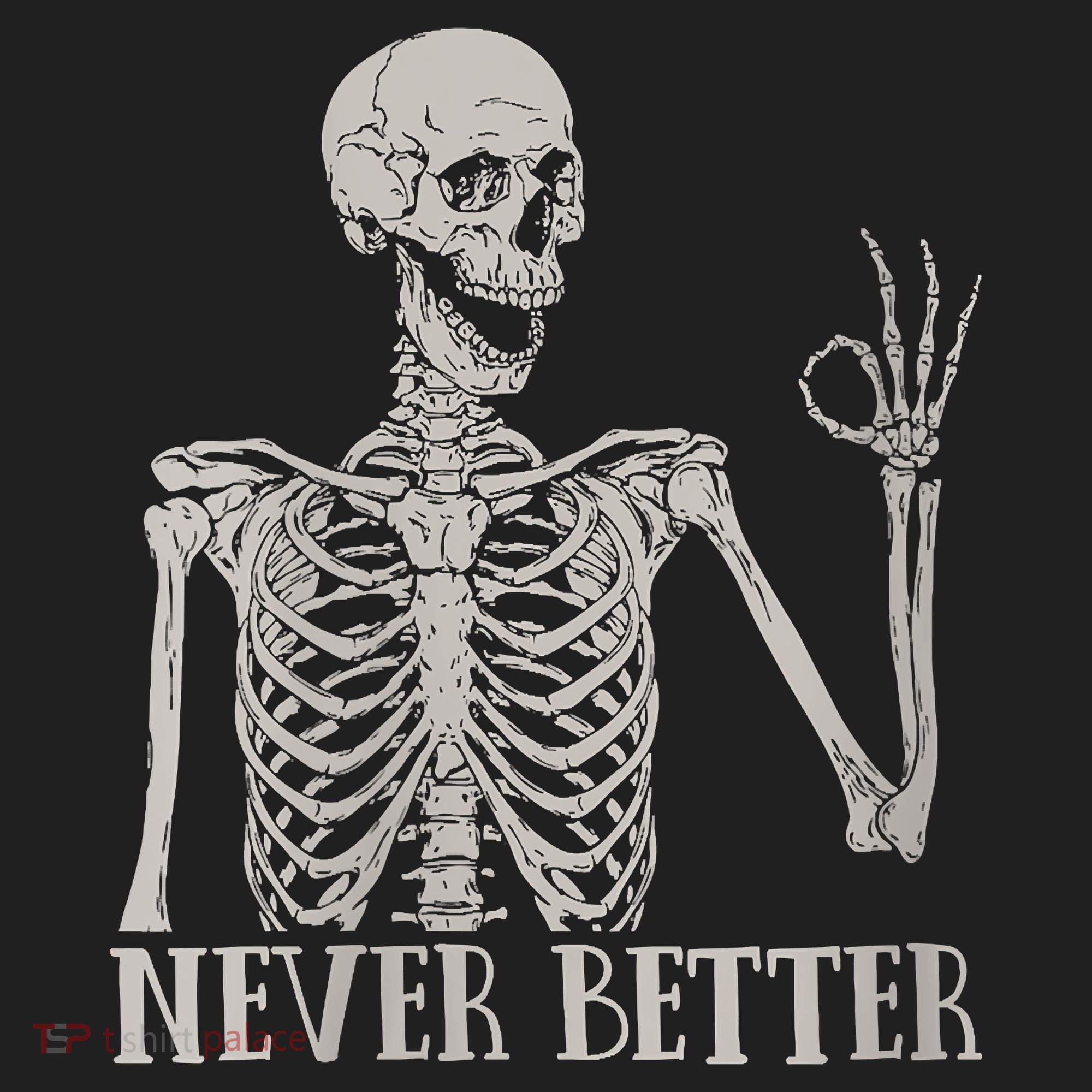 Halloween Never Better Skeleton Funny Skull Hat