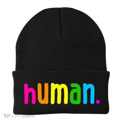 Human Neon Colorful Beanie