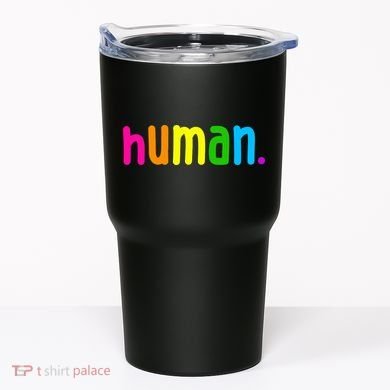 Human Neon Colorful Tumbler