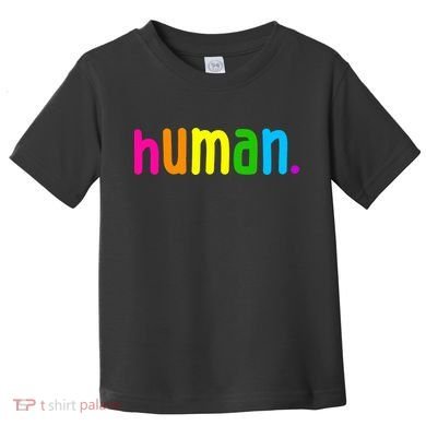 Human Neon Colorful Toddler T-Shirt