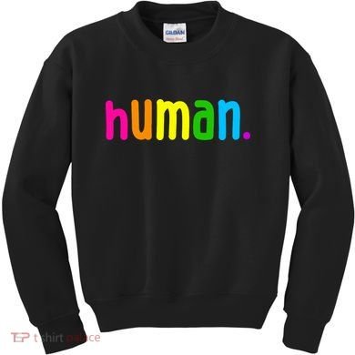 Human Neon Colorful Kids Sweatshirt