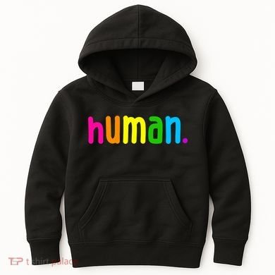 Human Neon Colorful Kids Hoodie