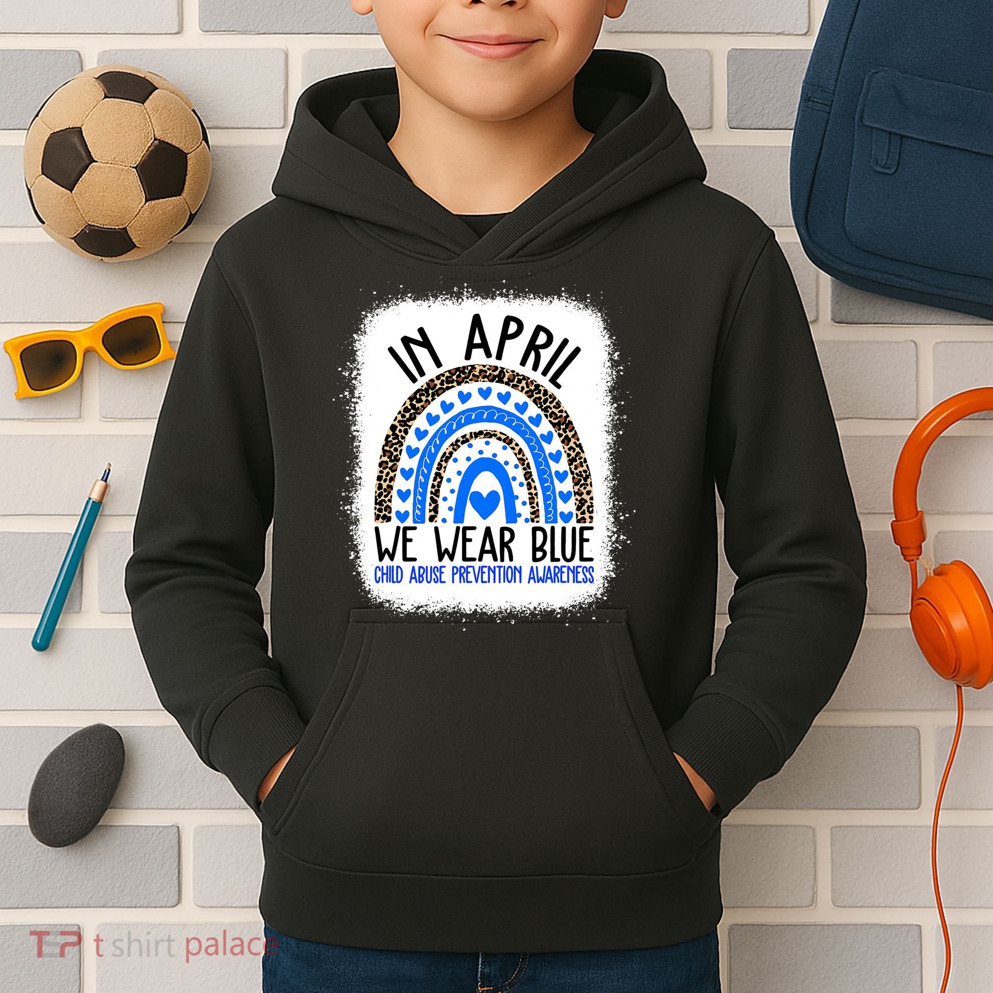 Hope National Child Abuse Prevention Month Kids Hoodie
