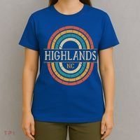 Highlands North Carolina Vintage Nc Distressed 70s 80s Retro Gift T-Shirt thumb 4