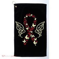 Head Neck Cancer Support Head And Neck Cancer Awareness Golf Towel thumb 0