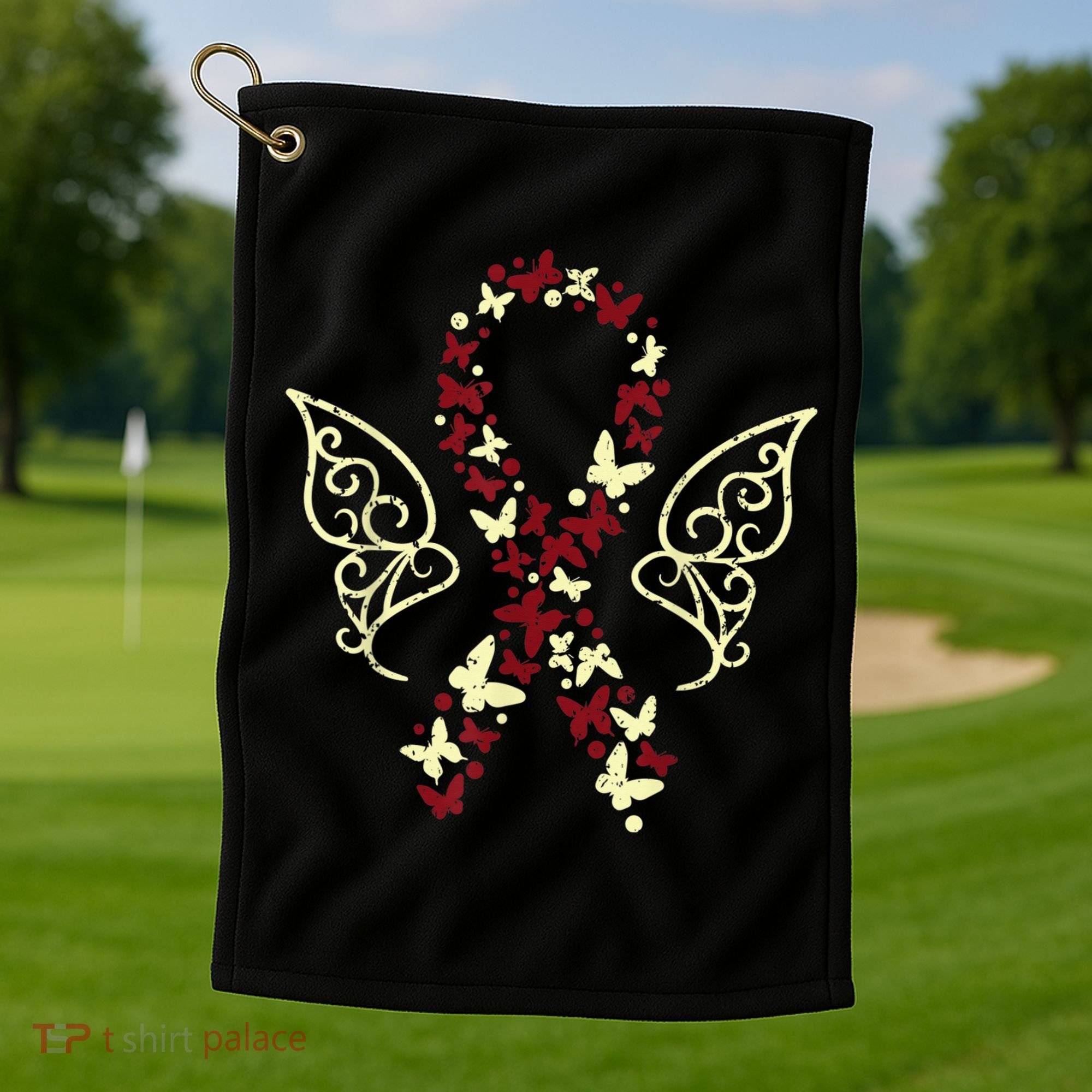 Head Neck Cancer Support Head And Neck Cancer Awareness Golf Towel
