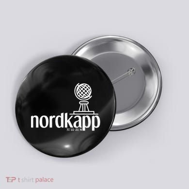 Historical North Cape Norway Scandinavia Design Button