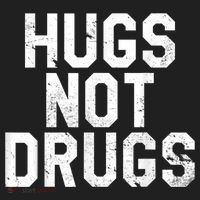 Hugs Not Drugs Distressed Jumbo Print Graphic Tumbler thumb 3
