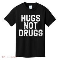 Hugs Not Drugs Distressed Jumbo Print Graphic Kids T-Shirt thumb 0