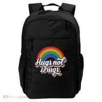 Hugs Not Drugs Rainbow Backpack thumb 0