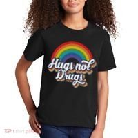 Hugs Not Drugs Rainbow Kids T-Shirt thumb 2