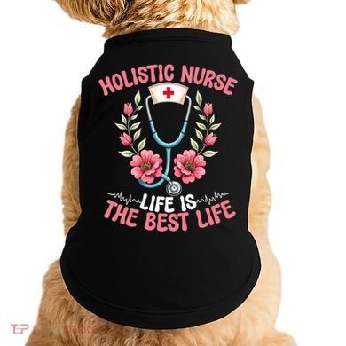 Holistic Nurse Design Stethoscope Nurse Gift Doggie Tank