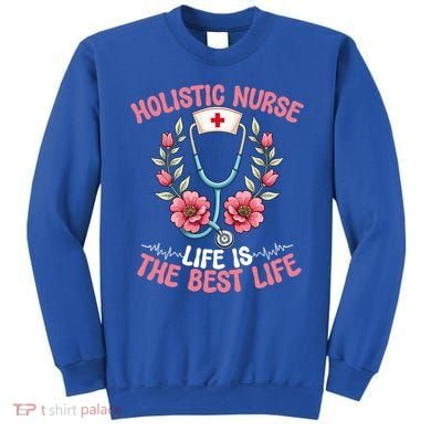 Holistic Nurse Design Stethoscope Nurse Gift Sweatshirt