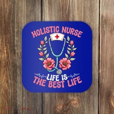 Holistic Nurse Design Stethoscope Nurse Gift Coaster