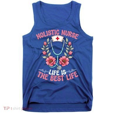 Holistic Nurse Design Stethoscope Nurse Gift Tank Top