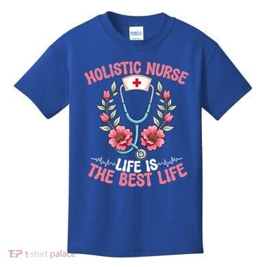 Holistic Nurse Design Stethoscope Nurse Gift Kids T-Shirt