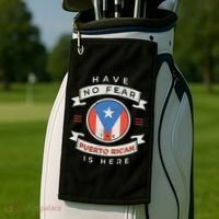 Have No Fear The Puerto Rican Is Here Golf Towel thumb 2