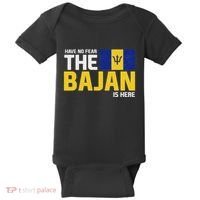 Have No Fear The Bajan Is Here! Barbados Pride Baby Bodysuit thumb 0