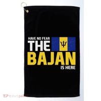 Have No Fear The Bajan Is Here! Barbados Pride Golf Towel thumb 0