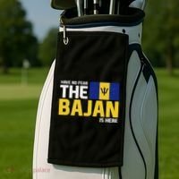 Have No Fear The Bajan Is Here! Barbados Pride Golf Towel thumb 2