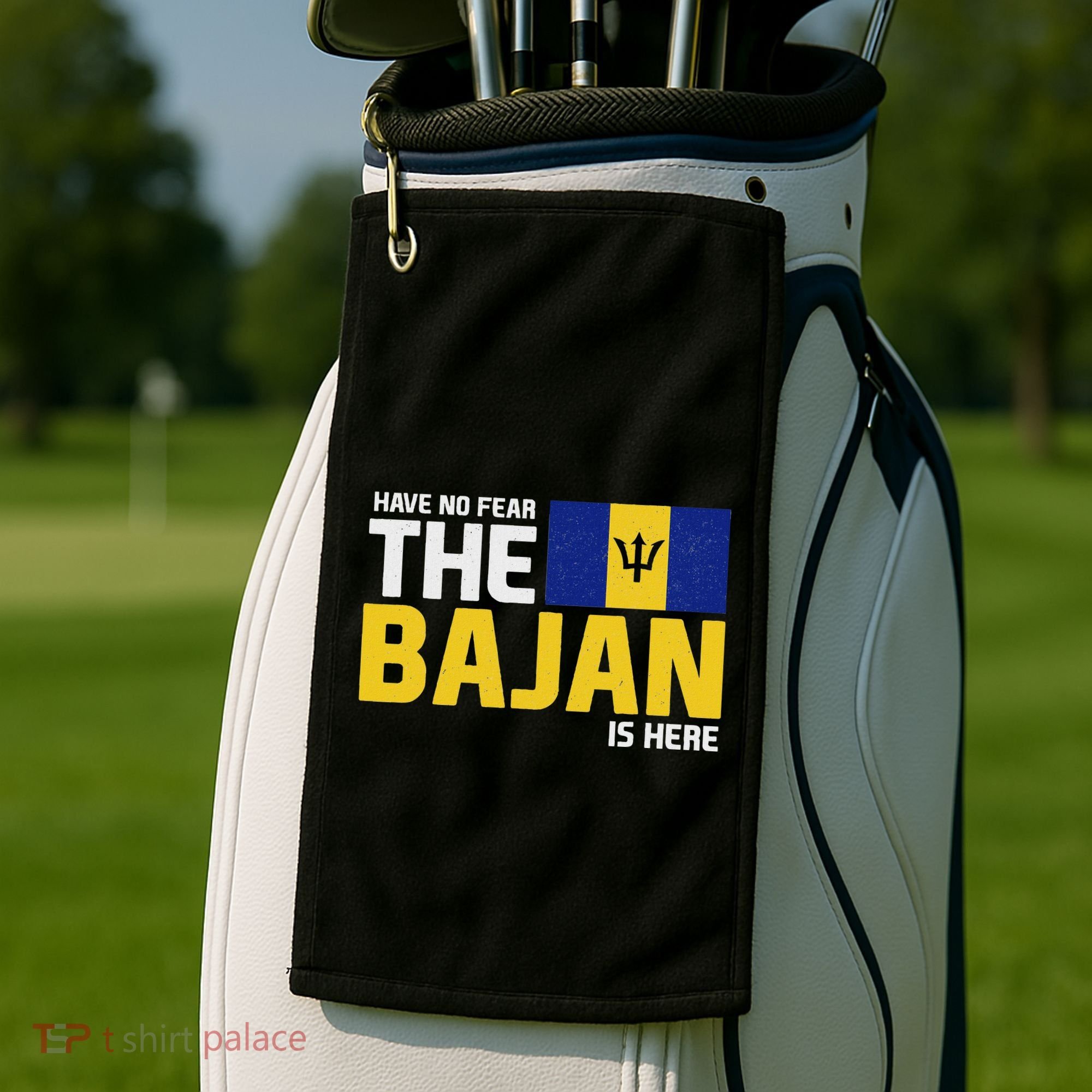 Have No Fear The Bajan Is Here! Barbados Pride Golf Towel