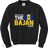 Have No Fear The Bajan Is Here! Barbados Pride Kids Sweatshirt thumb 0