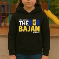 Have No Fear The Bajan Is Here! Barbados Pride Kids Hoodie thumb 3