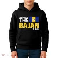 Have No Fear The Bajan Is Here! Barbados Pride Kids Hoodie thumb 4