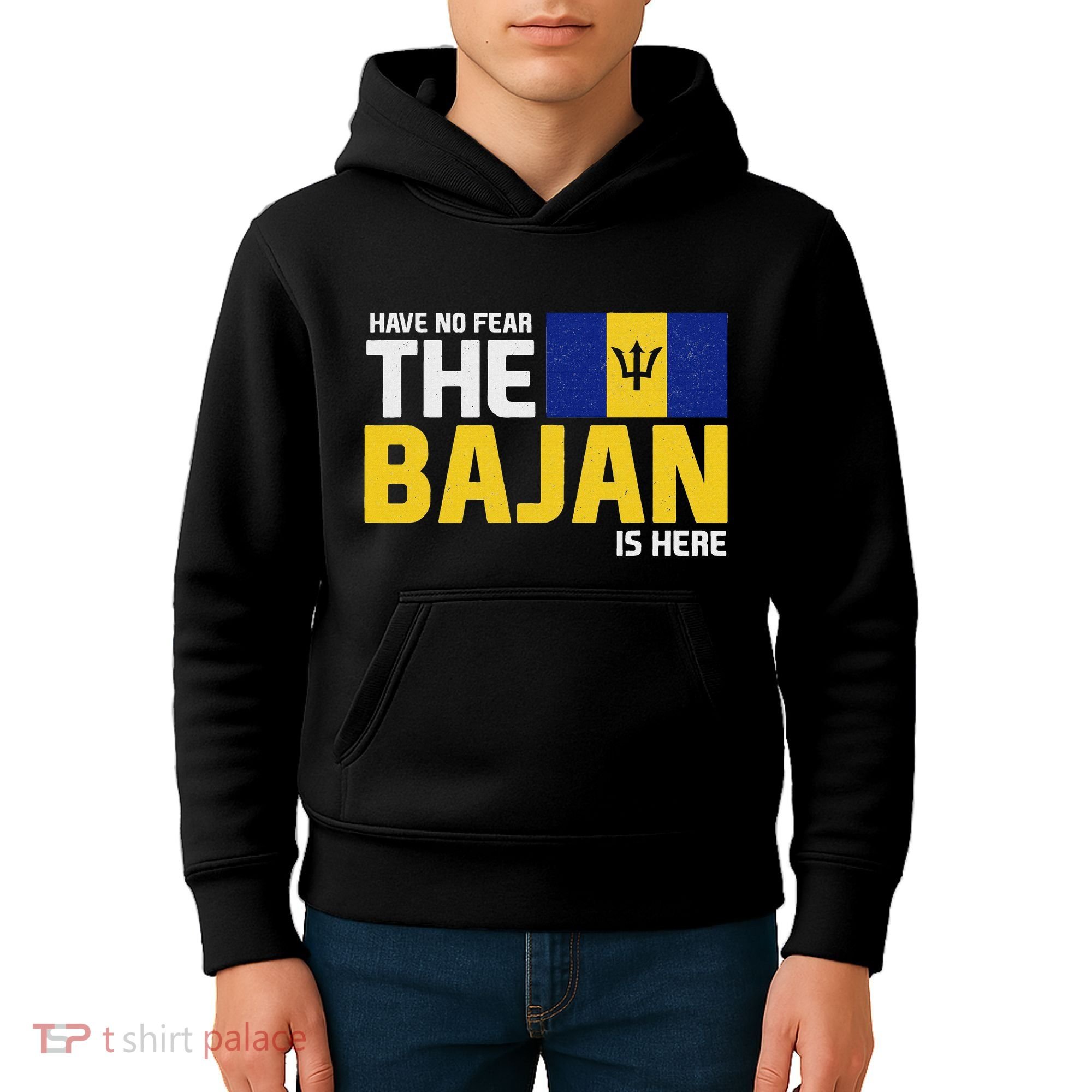 Have No Fear The Bajan Is Here! Barbados Pride Kids Hoodie