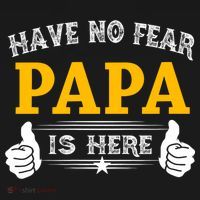 Have No Fear Papa Is Here Baby Bodysuit thumb 2