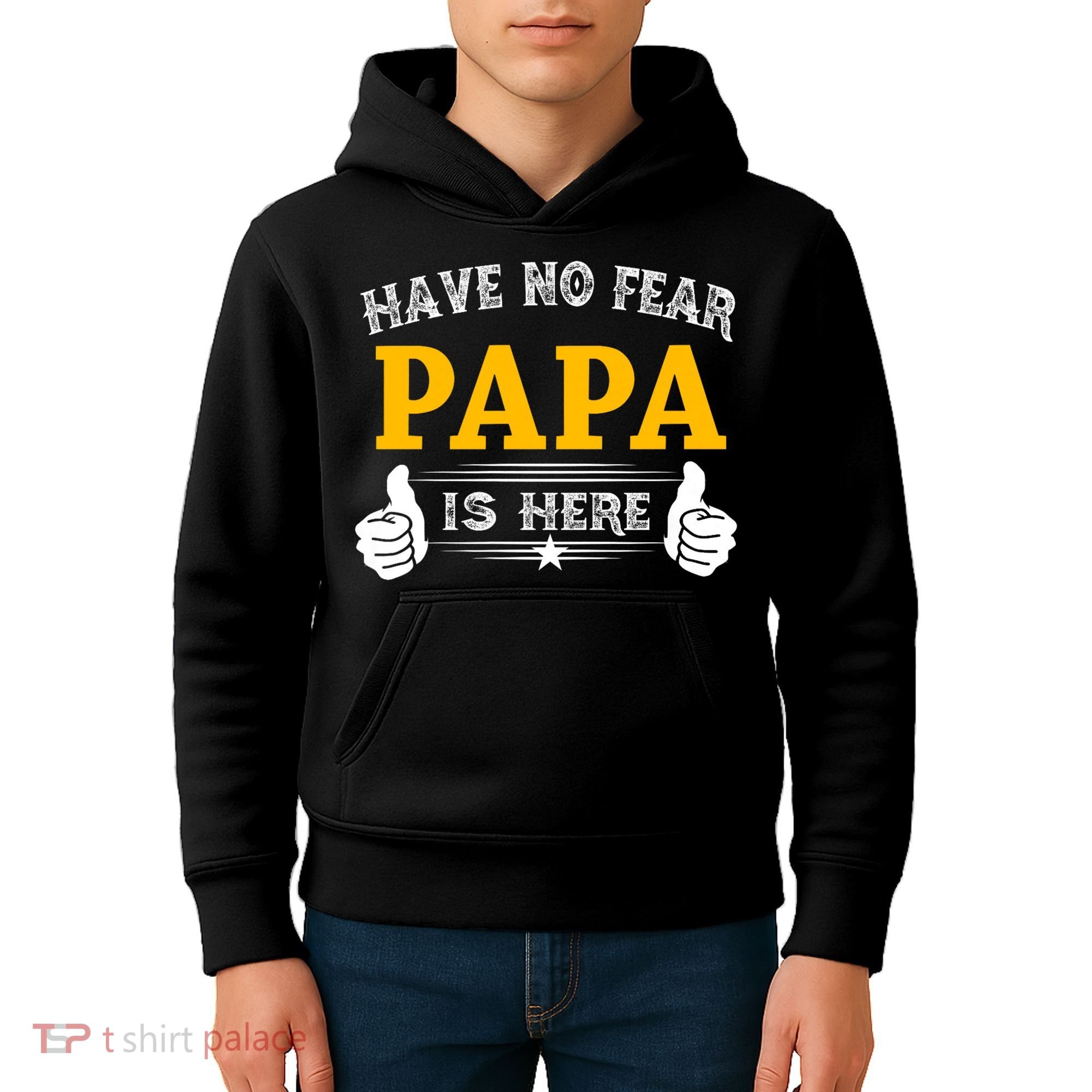 Have No Fear Papa Is Here Kids Hoodie