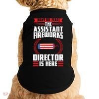 Have No Fear The Assistant Fireworks Director Firework Usa Funny Gift Doggie Tank thumb 0