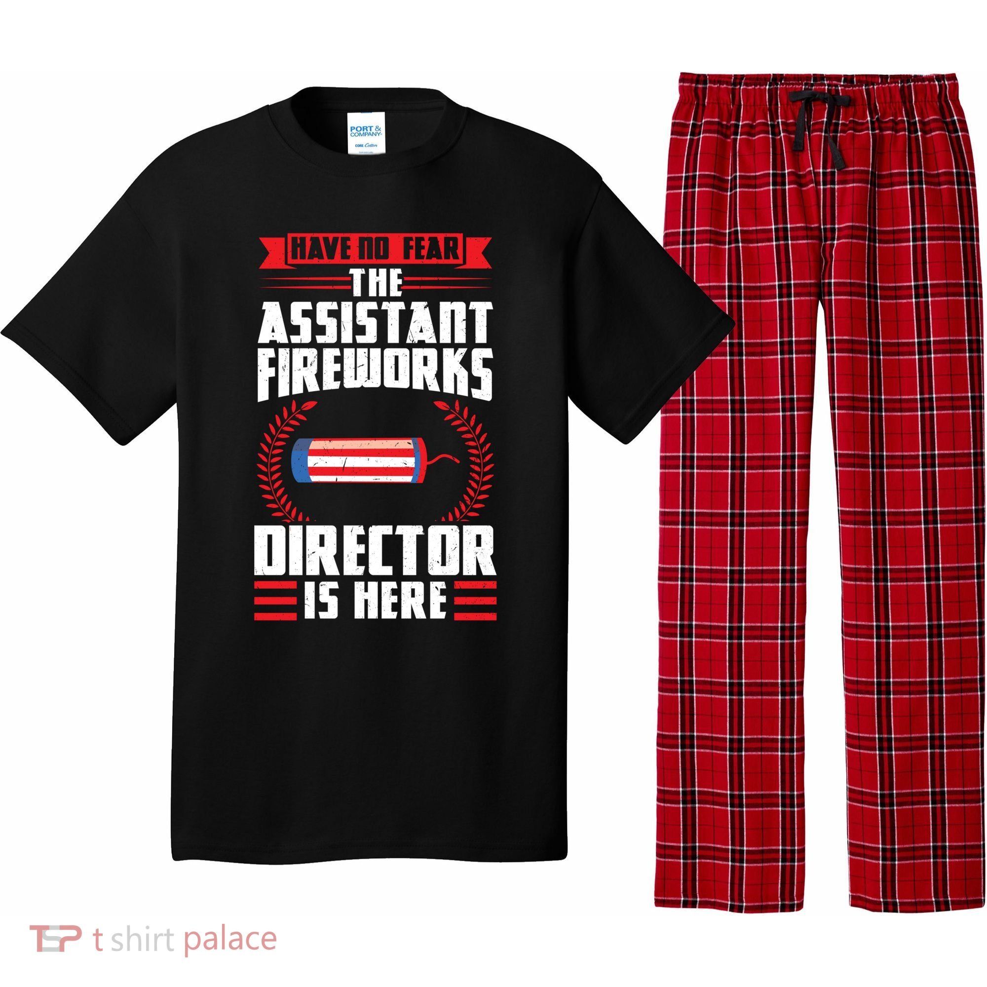 Have No Fear The Assistant Fireworks Director Firework Usa Funny Gift Pajama Set