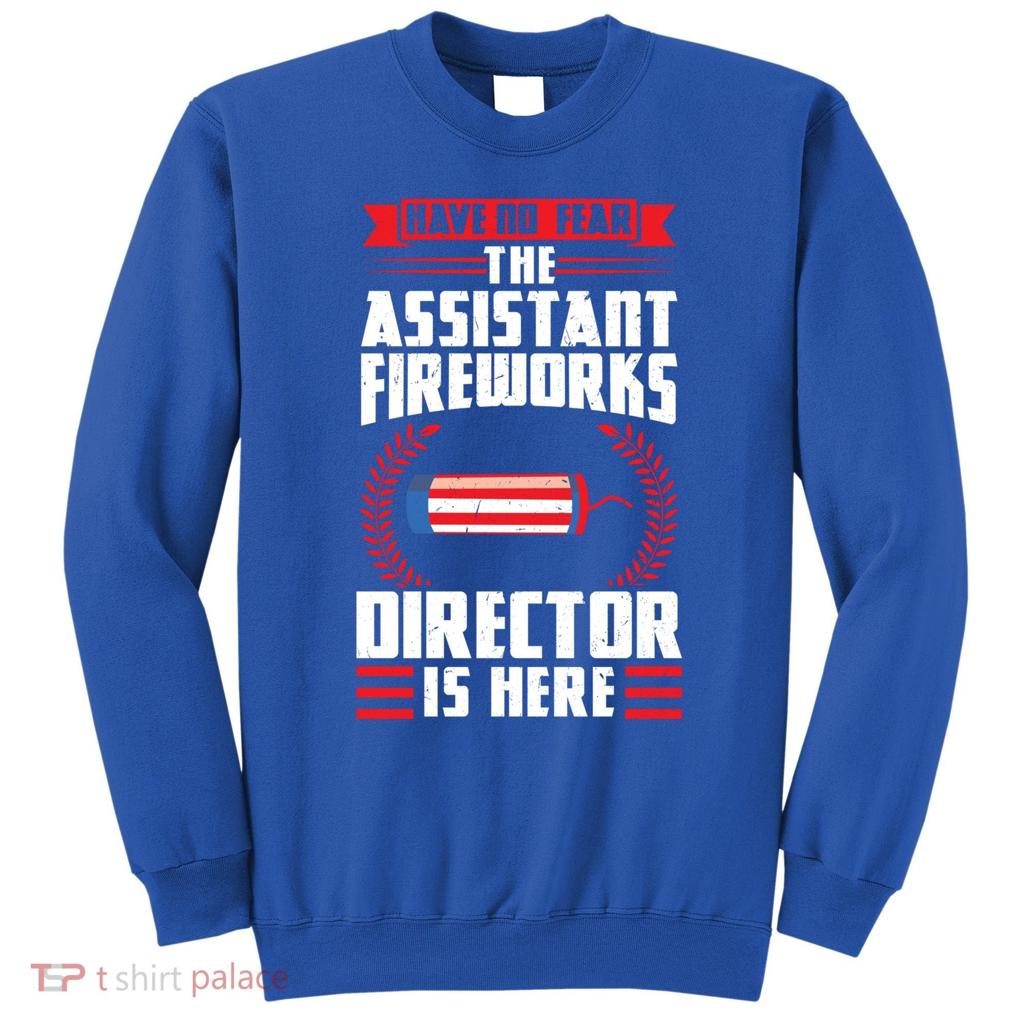 Have No Fear The Assistant Fireworks Director Firework Usa Funny Gift Sweatshirt