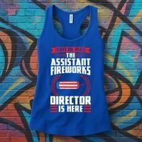 Have No Fear The Assistant Fireworks Director Firework Usa Funny Gift Women's Tank Top thumb 3