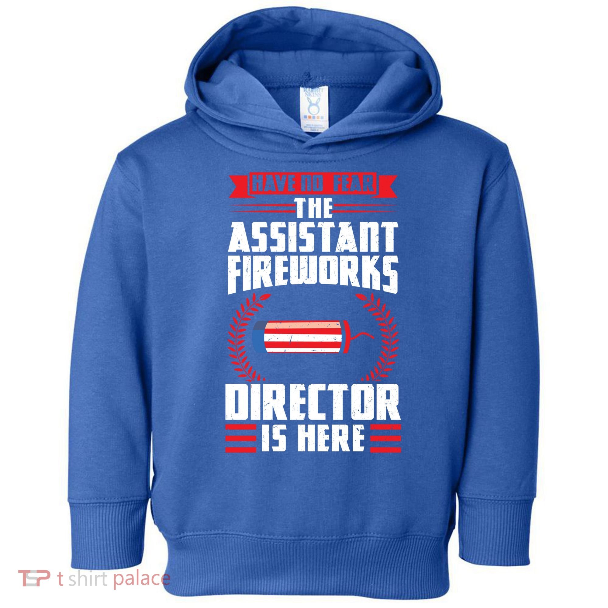 Have No Fear The Assistant Fireworks Director Firework Usa Funny Gift Toddler Hoodie
